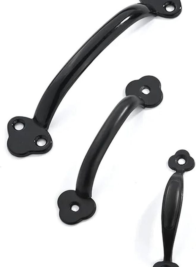 Black Cabinet Handles 12pcs Antique Alloy Drawer Wardrobe Kitchen Cupboard Hardware - Image 4